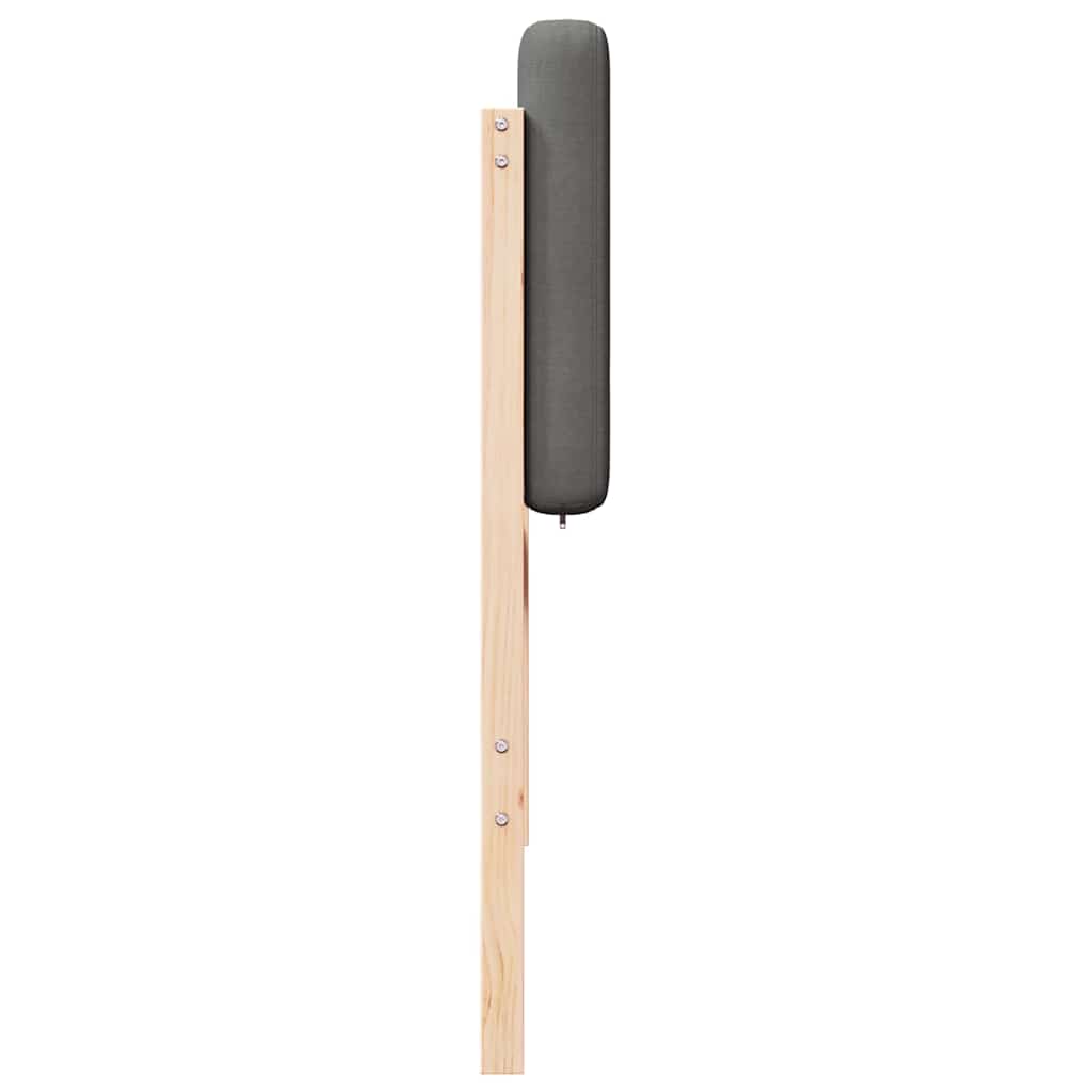 Cabecero tapizado con cabecera Marrón y Gris Claro 100 cm