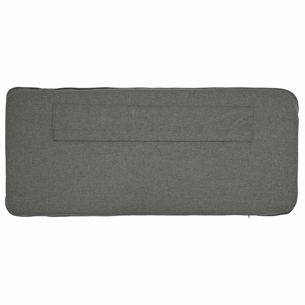 Cabecero tapizado con cabecera Marrón y Gris Claro 100 cm