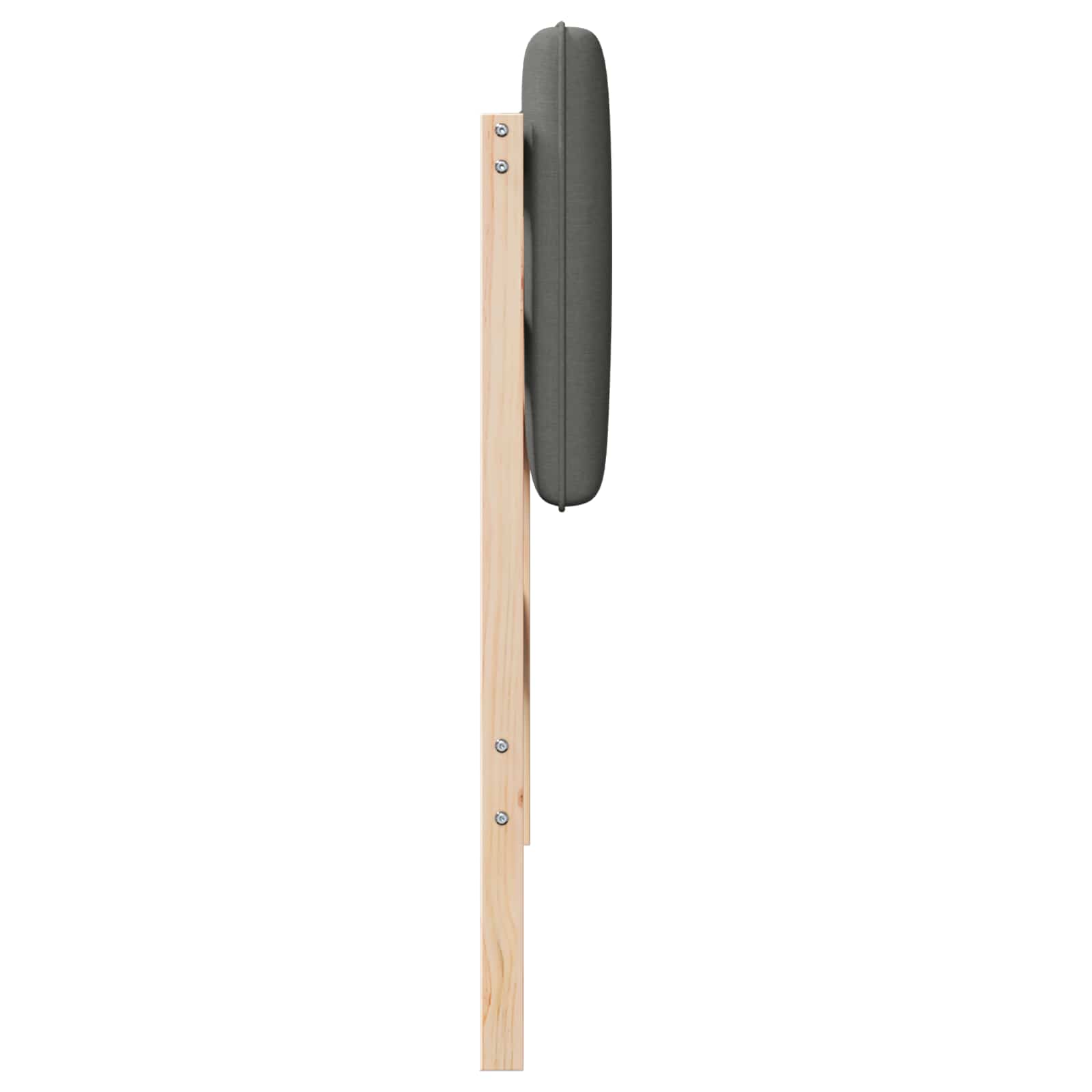 Cabecero tapizado con cabecera Marrón y Gris Claro 100 cm