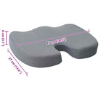 Almohada para el asiento Color sólido Gris 47 x 37 x 8 cm