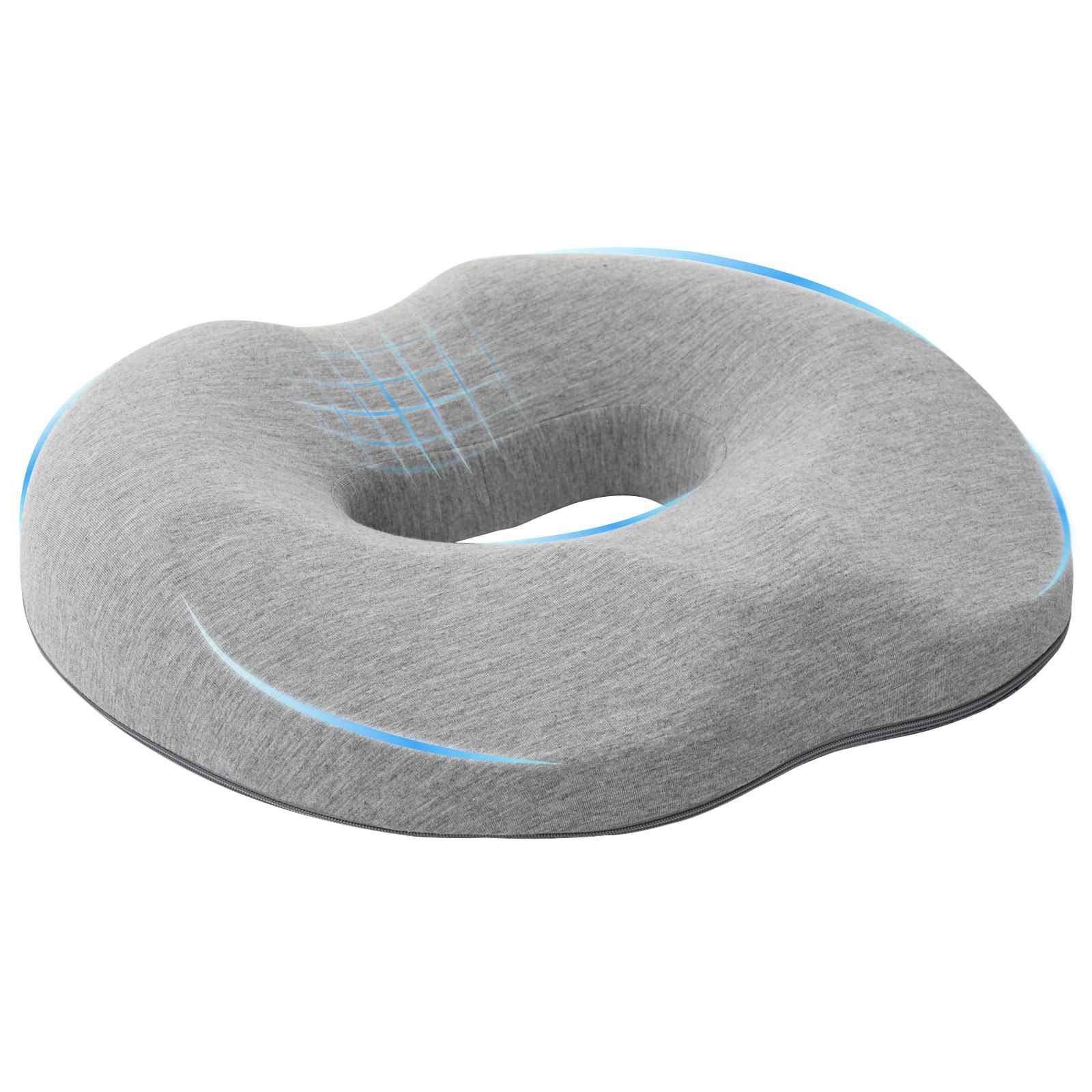 Almohada para el asiento Gris Claro 42 x 36,5 x 8 cm