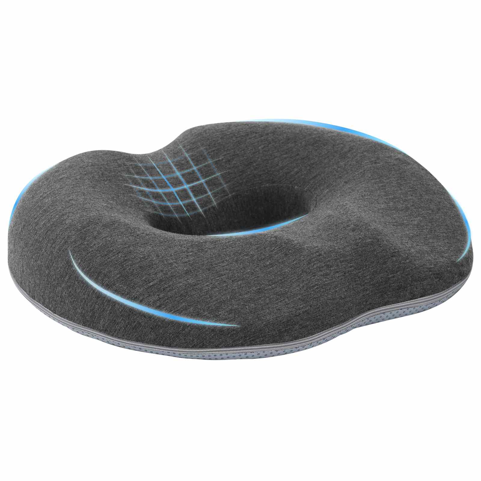 Almohada para el asiento Gris Claro 42 x 36,5 x 8 cm