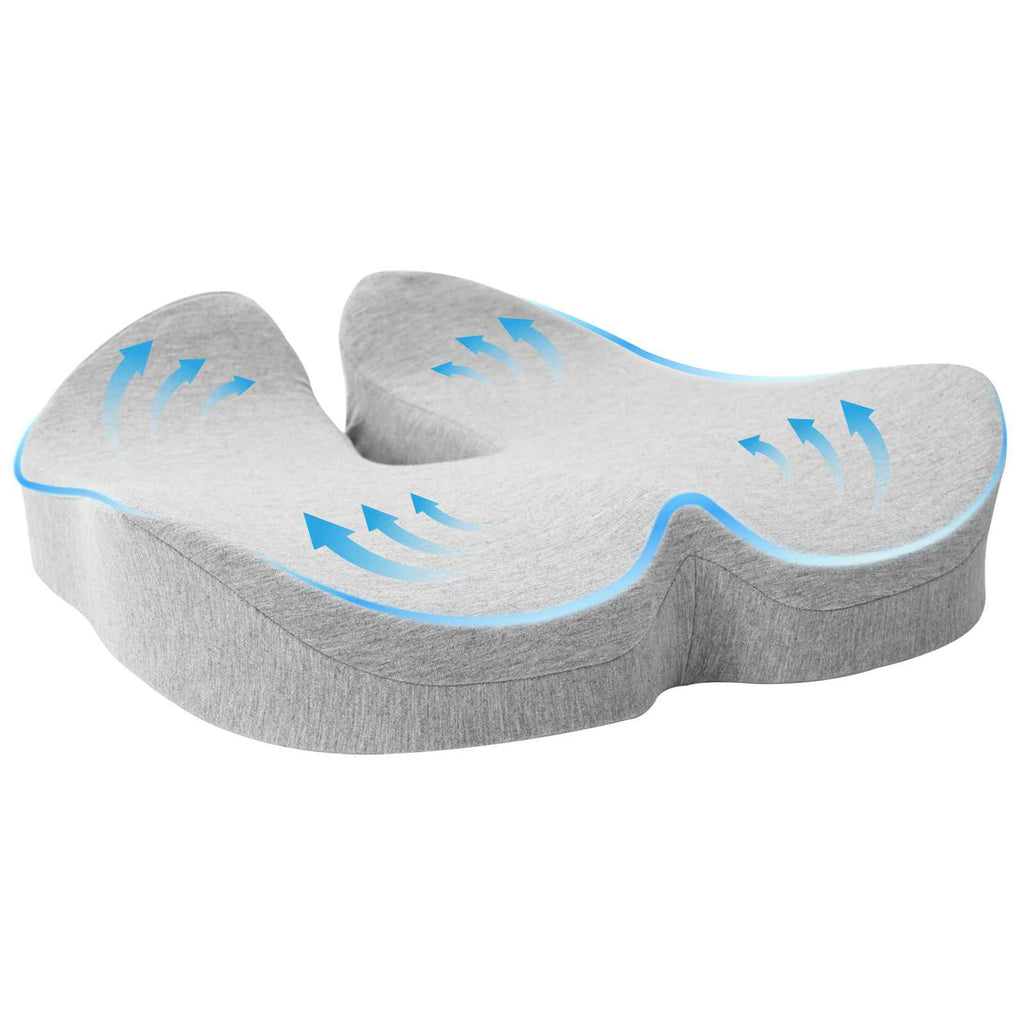Almohada para el asiento Gris Claro 50 x 43 x 10 cm