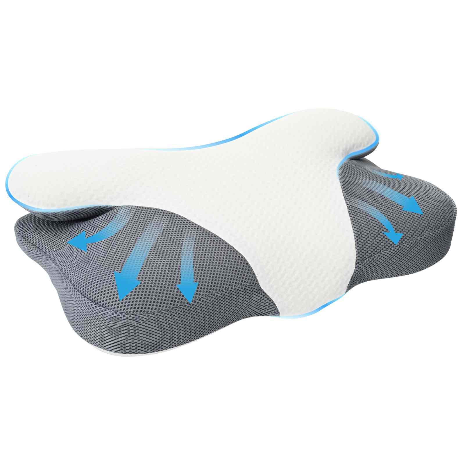 Almohada cervical Espuma Viscoelástica 57 x 36 x 13 cm