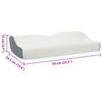 Almohada cervical Espuma Viscoelástica 59 x 34,5 x 12 cm