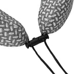 Almohada de viaje para el cuello Gris 30 x 28 x 14 cm Poliéster