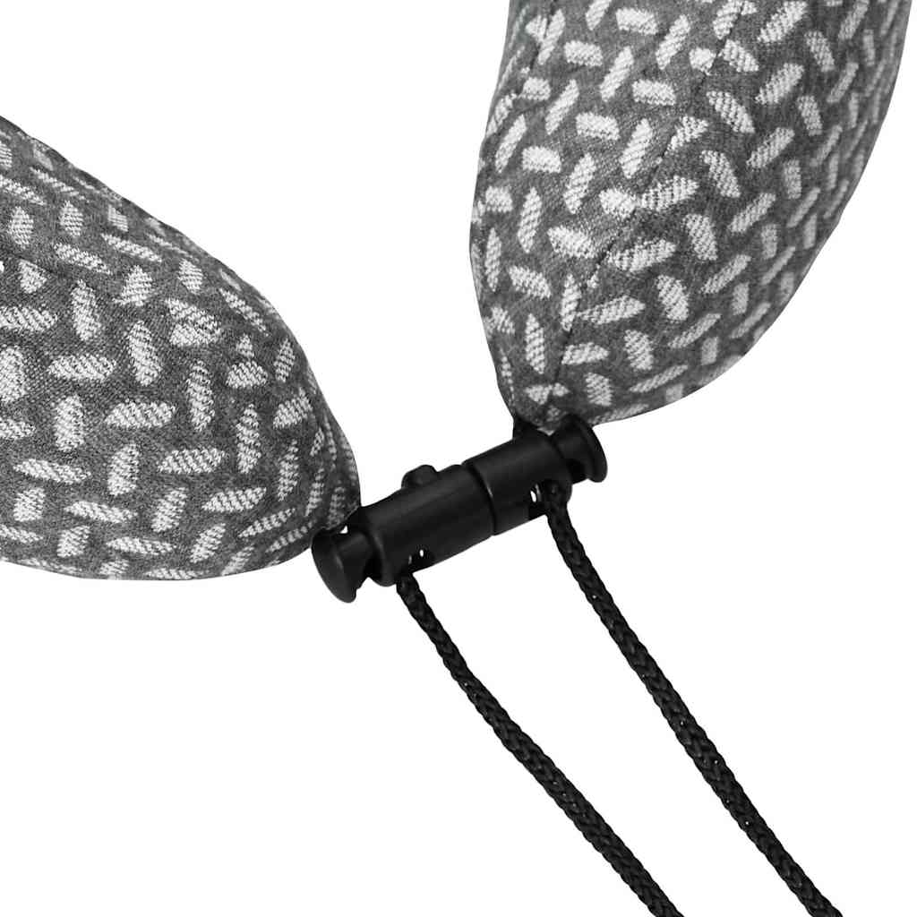 Almohada de viaje para el cuello Gris 30 x 28 x 14 cm Poliéster