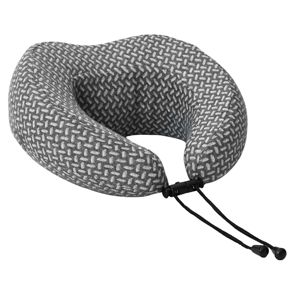Almohada de viaje para el cuello Gris 30 x 28 x 14 cm Poliéster