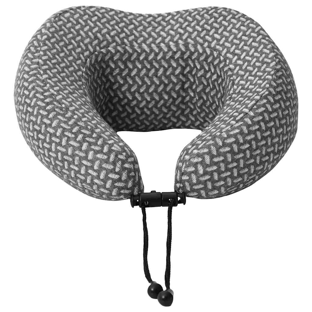 Almohada de viaje para el cuello Gris 30 x 28 x 14 cm Poliéster