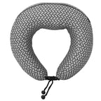 Almohada de viaje para el cuello Gris 30 x 28 x 14 cm Poliéster