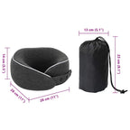 Almohada de viaje para el cuello Gris oscuro