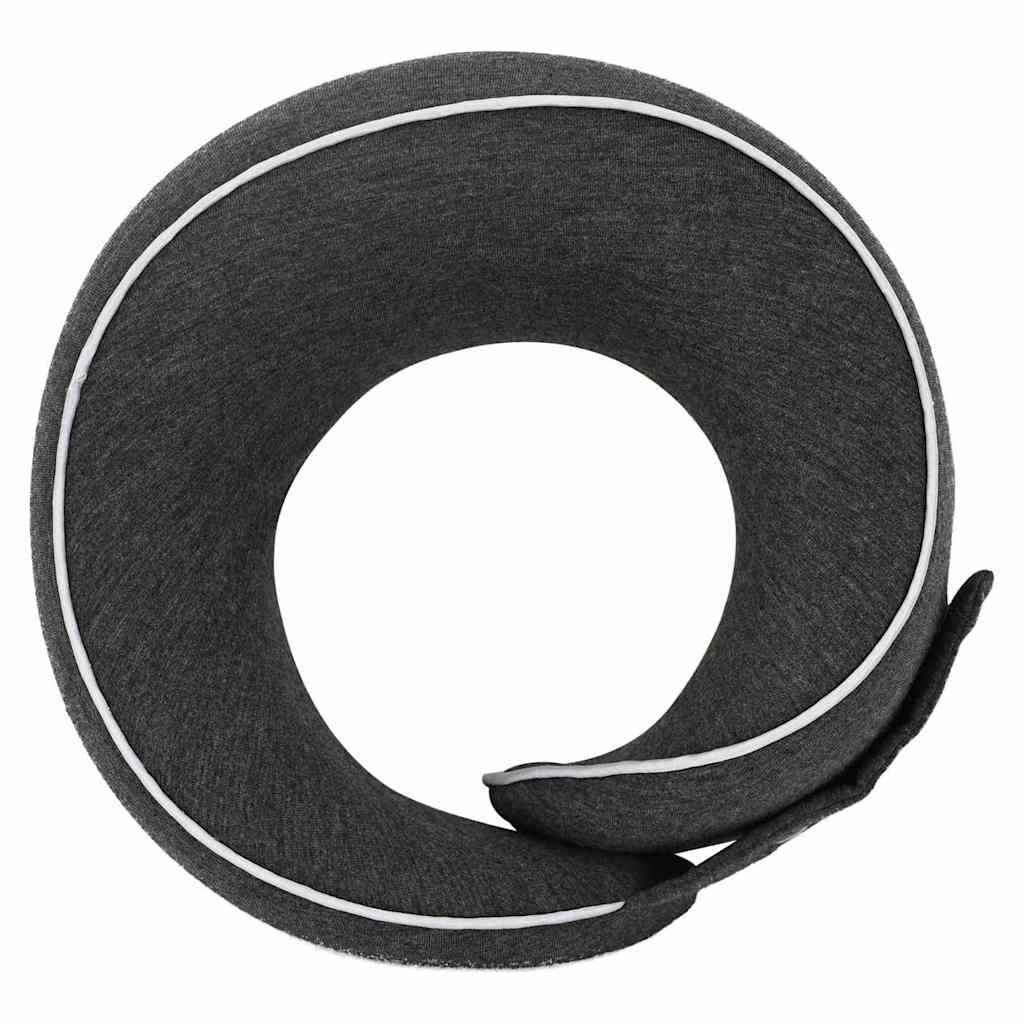 Almohada de viaje para el cuello Gris oscuro