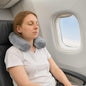 Almohada de viaje para el cuello Gris Espuma Viscoelástica
