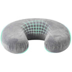 Almohada de viaje para el cuello Gris Espuma Viscoelástica