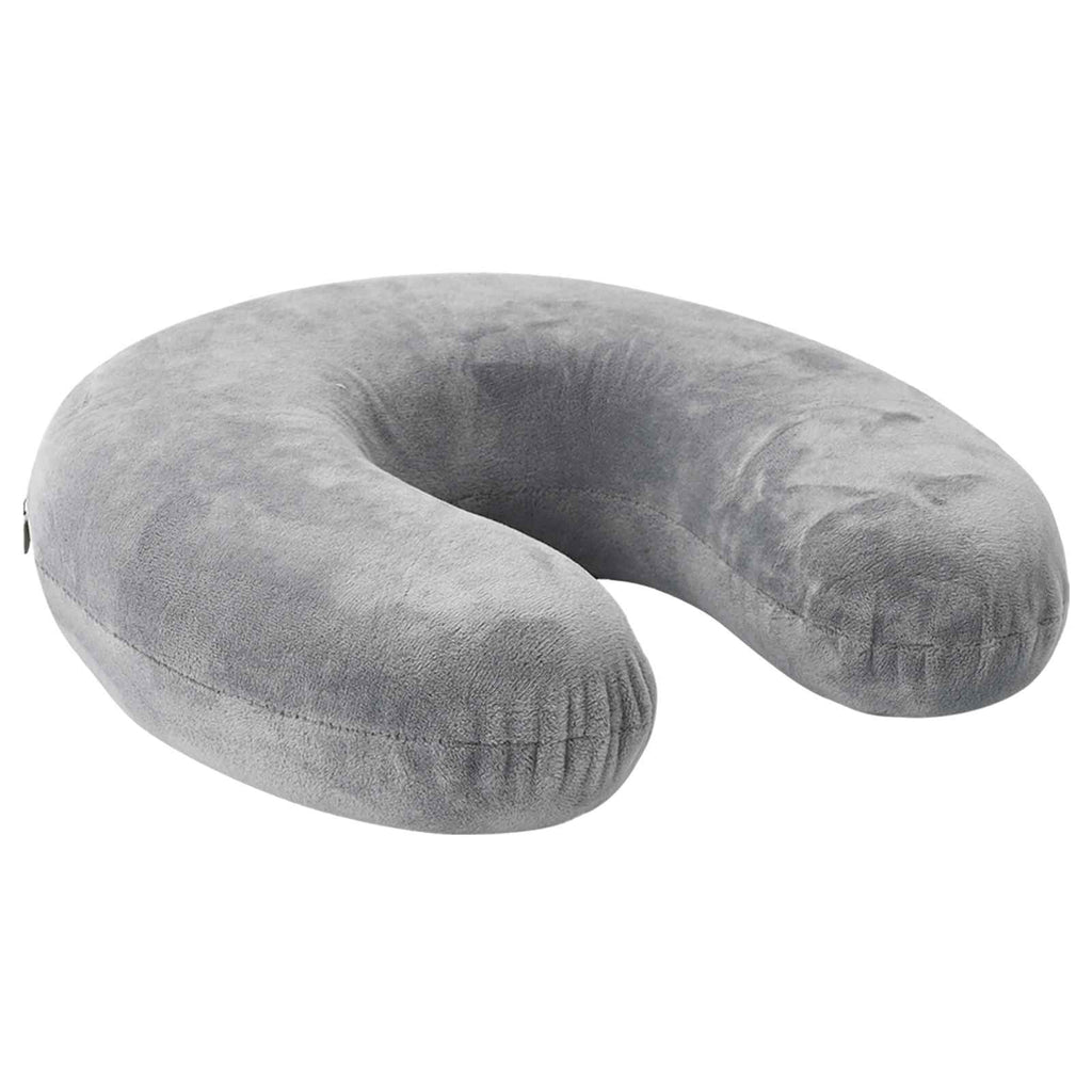 Almohada de viaje para el cuello Gris Espuma Viscoelástica