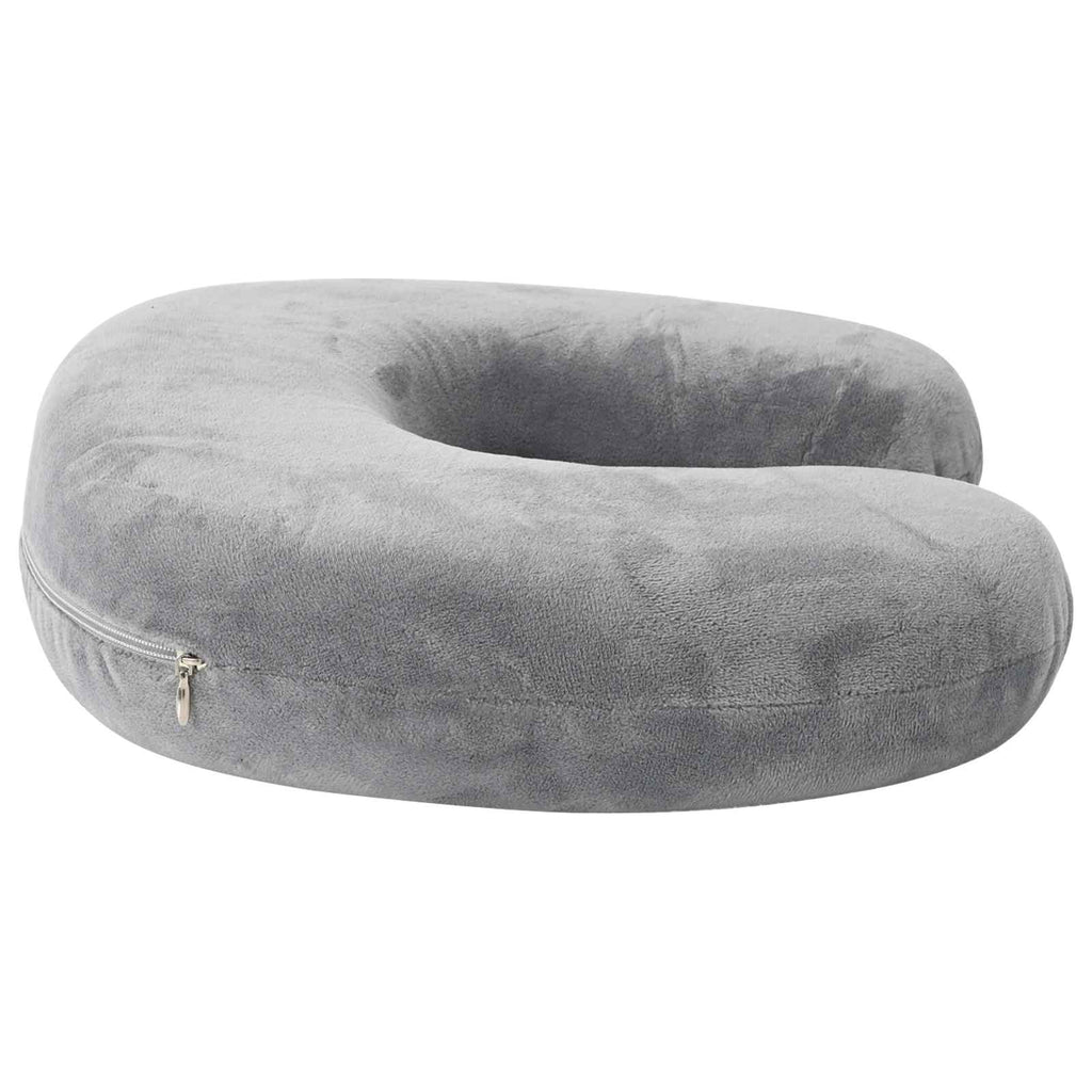 Almohada de viaje para el cuello Gris Espuma Viscoelástica