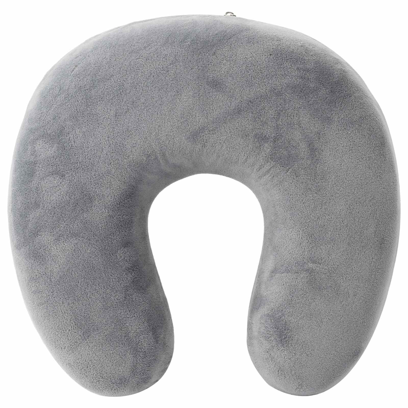 Almohada de viaje para el cuello Gris Espuma Viscoelástica