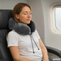 Adjustable Gray Travel Neck Pillow 27 x 26 x 14 cm
