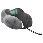 Almohada de viaje para el cuello Ajustable Gris 27 x 26 x 14 cm