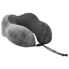 Almohada de viaje para el cuello Ajustable Gris 27 x 26 x 14 cm