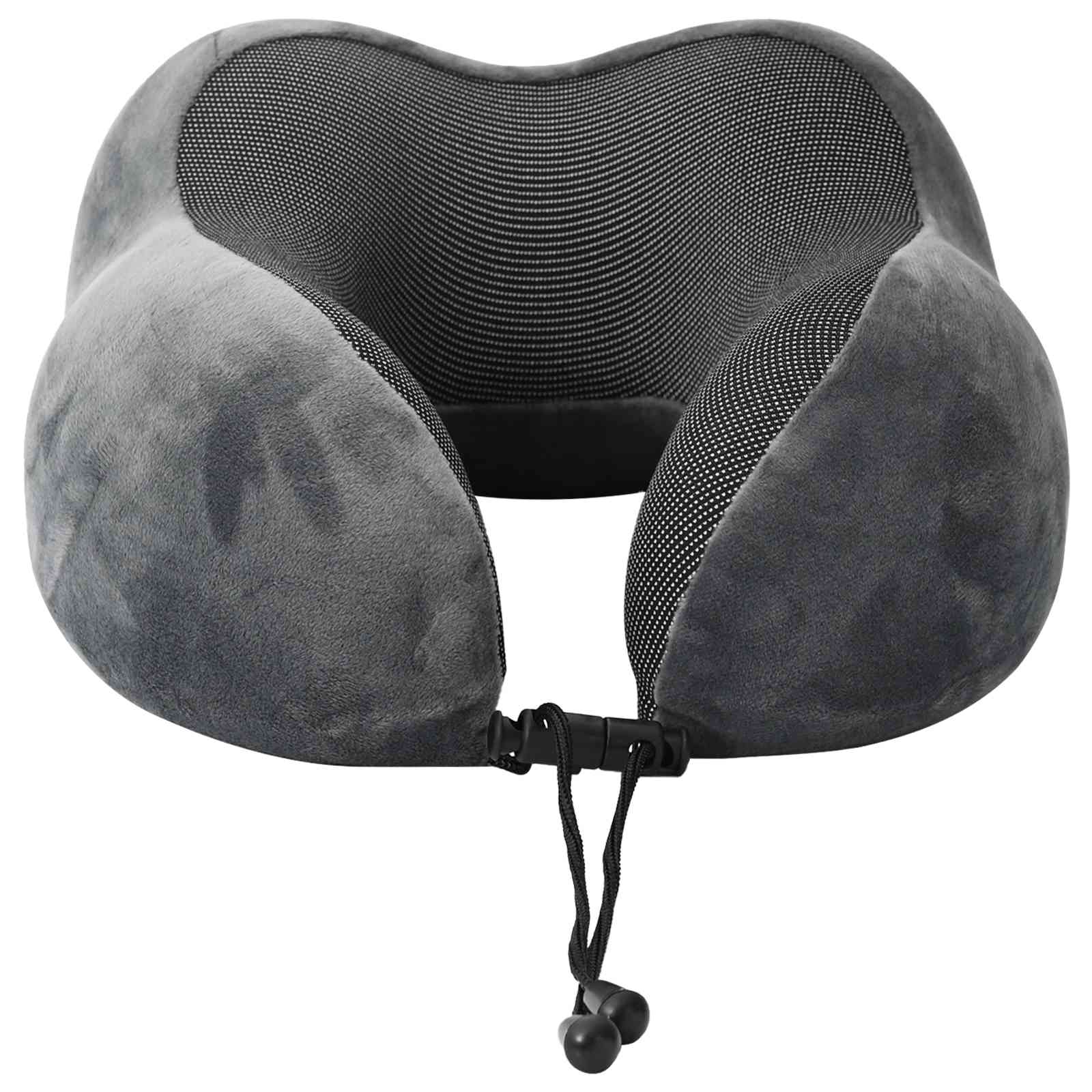 Almohada de viaje para el cuello Ajustable Gris 27 x 26 x 14 cm