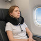 Adjustable Gray Travel Neck Pillow 27 x 26 x 14 cm