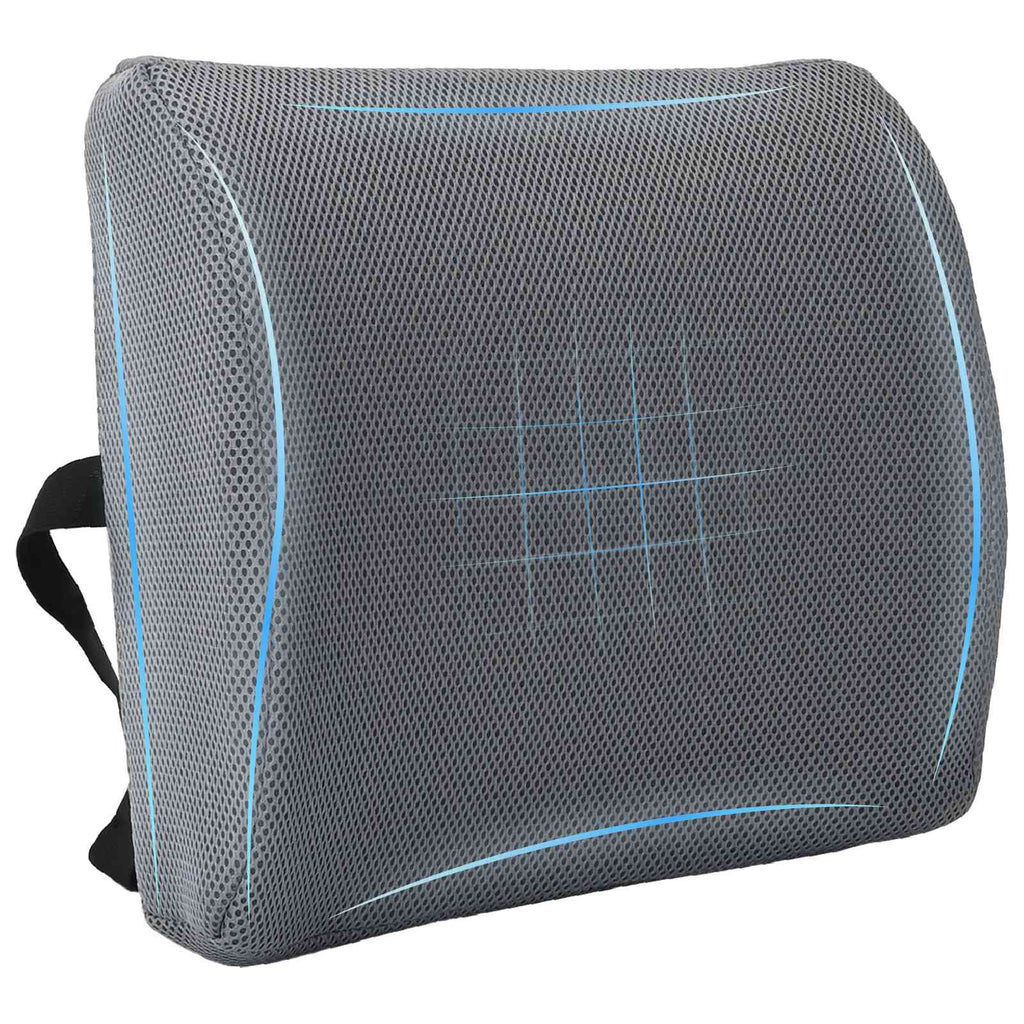 Almohada lumbar Gris Espuma Viscoelástica 36 x 30 x 12 cm