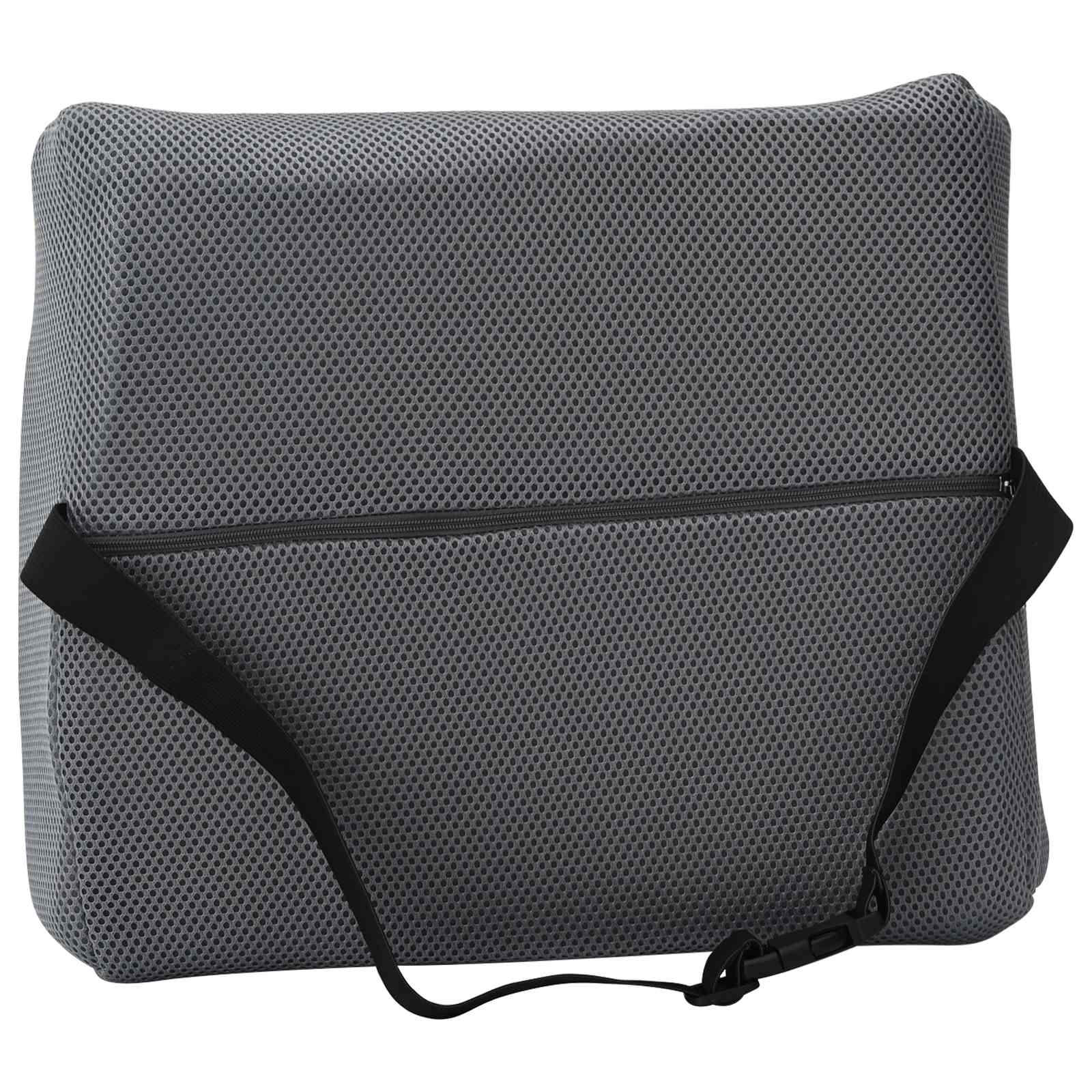 Almohada lumbar Gris Espuma Viscoelástica 36 x 30 x 12 cm