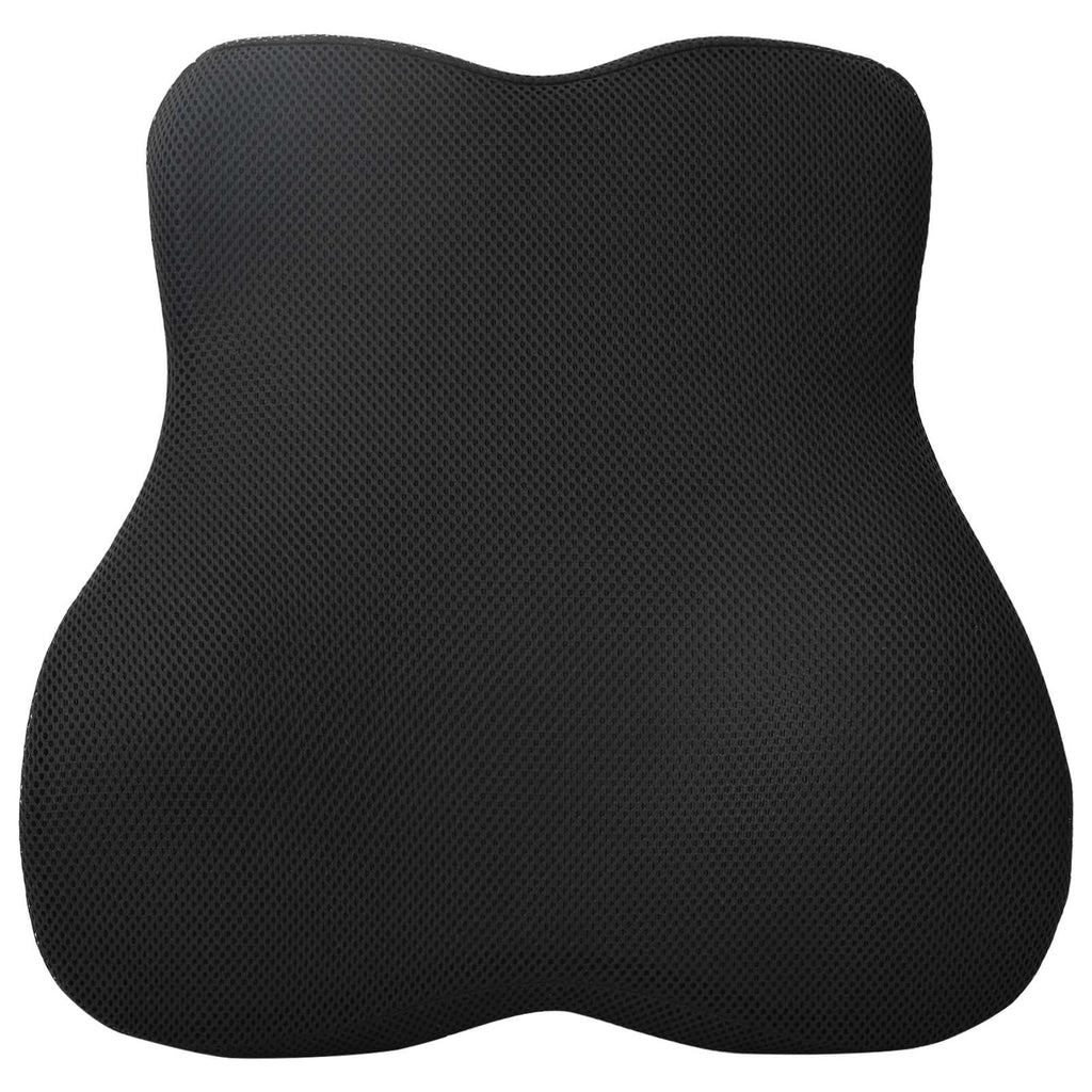 Almohada lumbar Negro Espuma Viscoelástica 40 x 40 x 11 cm