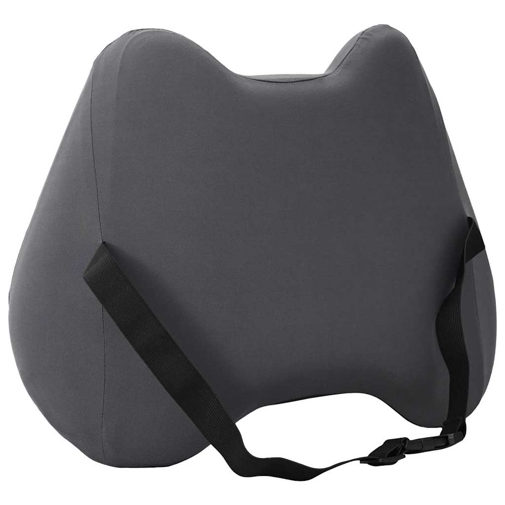 Almohada lumbar Gris Espuma Viscoelástica 40 x 32 x 14 cm