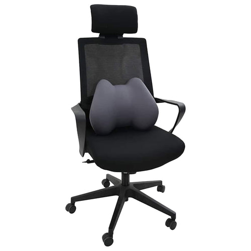 Almohada lumbar Gris Espuma Viscoelástica 40 x 32 x 14 cm