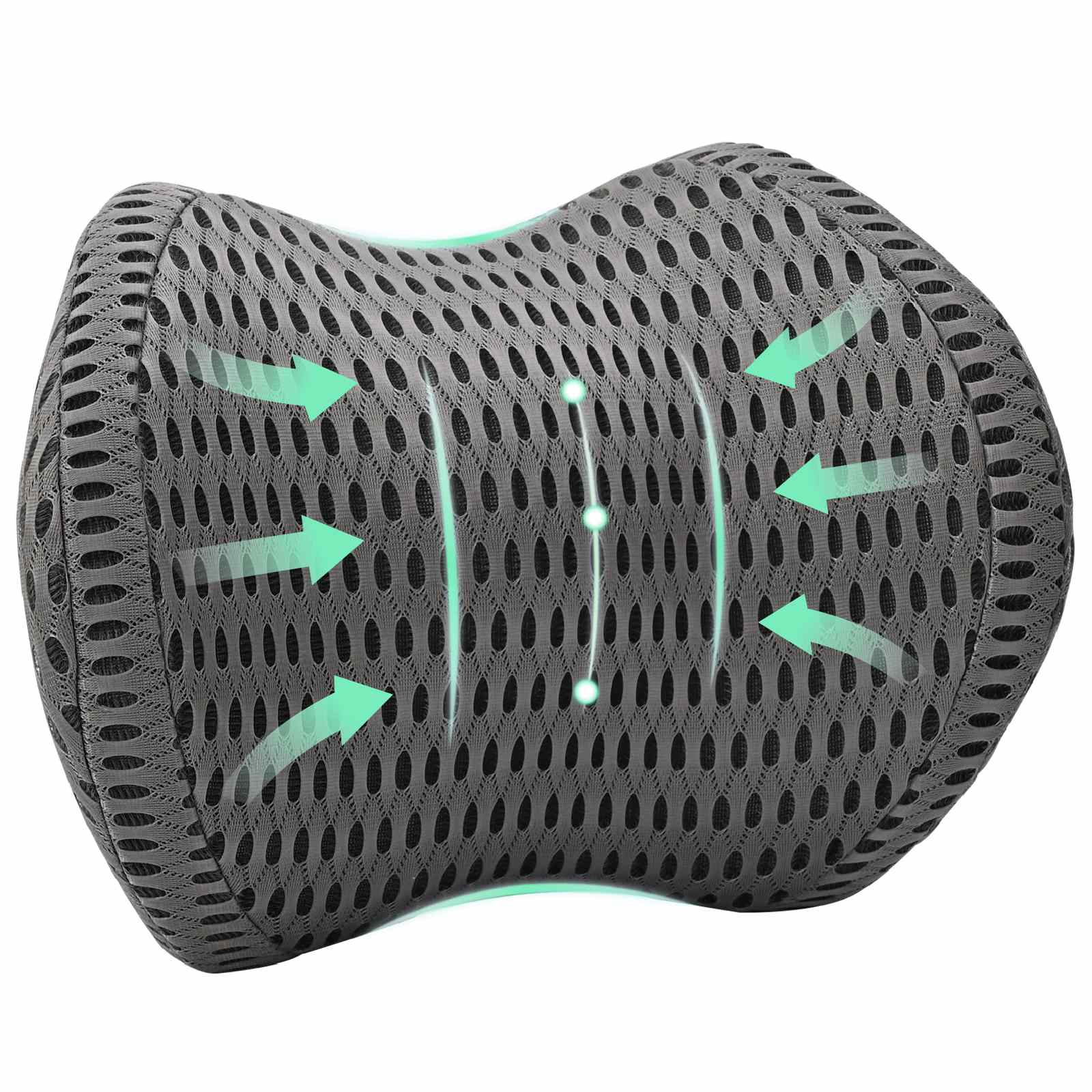 Almohada cervical Gris Espuma Viscoelástica 31 x 22 x 13 cm