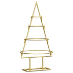 Árbol de Navidad de metal con soporte Dorado 60 cm