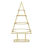Árbol de Navidad de metal con soporte Dorado 60 cm