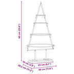 Árbol de Navidad de metal con soporte Dorado 60 cm