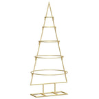 Árbol de Navidad de metal con soporte Dorado 90 cm