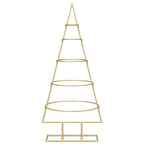 Árbol de Navidad de metal con soporte Dorado 90 cm