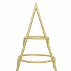 Árbol de Navidad de metal con soporte Dorado 125 cm
