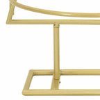 Árbol de Navidad de metal con soporte Dorado 125 cm