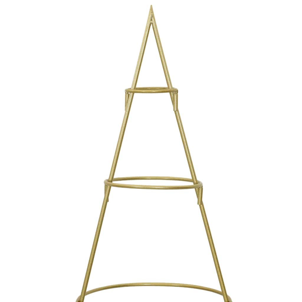 Árbol de Navidad de metal con soporte Dorado 148 cm