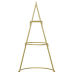 Árbol de Navidad de metal con soporte Dorado 148 cm