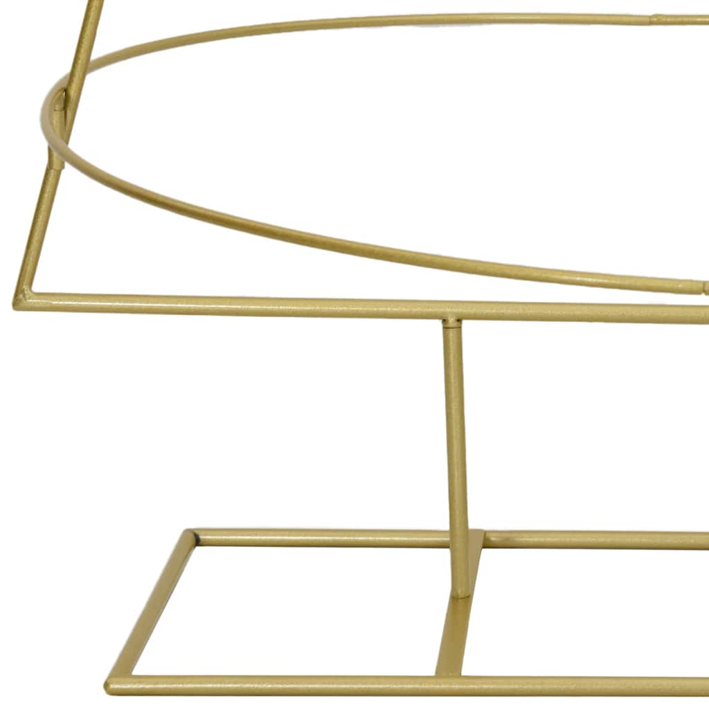 Árbol de Navidad de metal con soporte Dorado 148 cm