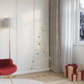 Árbol de Navidad de metal con soporte Dorado 148 cm