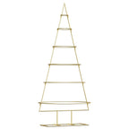 Árbol de Navidad de metal con soporte Dorado 148 cm