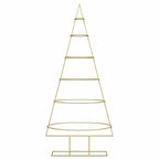 Árbol de Navidad de metal con soporte Dorado 148 cm