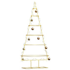 Árbol de Navidad de metal con soporte Dorado 148 cm