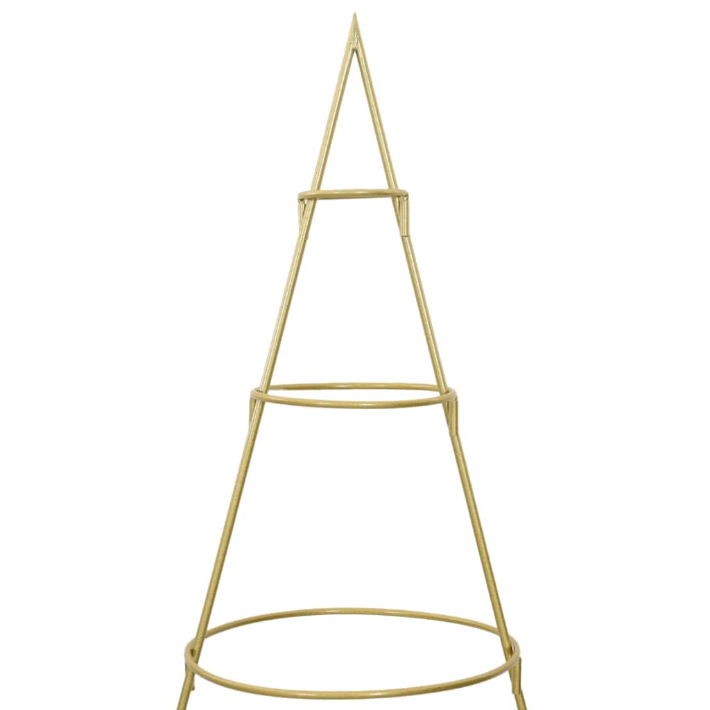 Árbol de Navidad de metal con soporte Dorado 180 cm