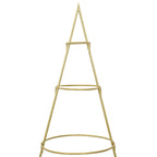 Árbol de Navidad de metal con soporte Dorado 180 cm