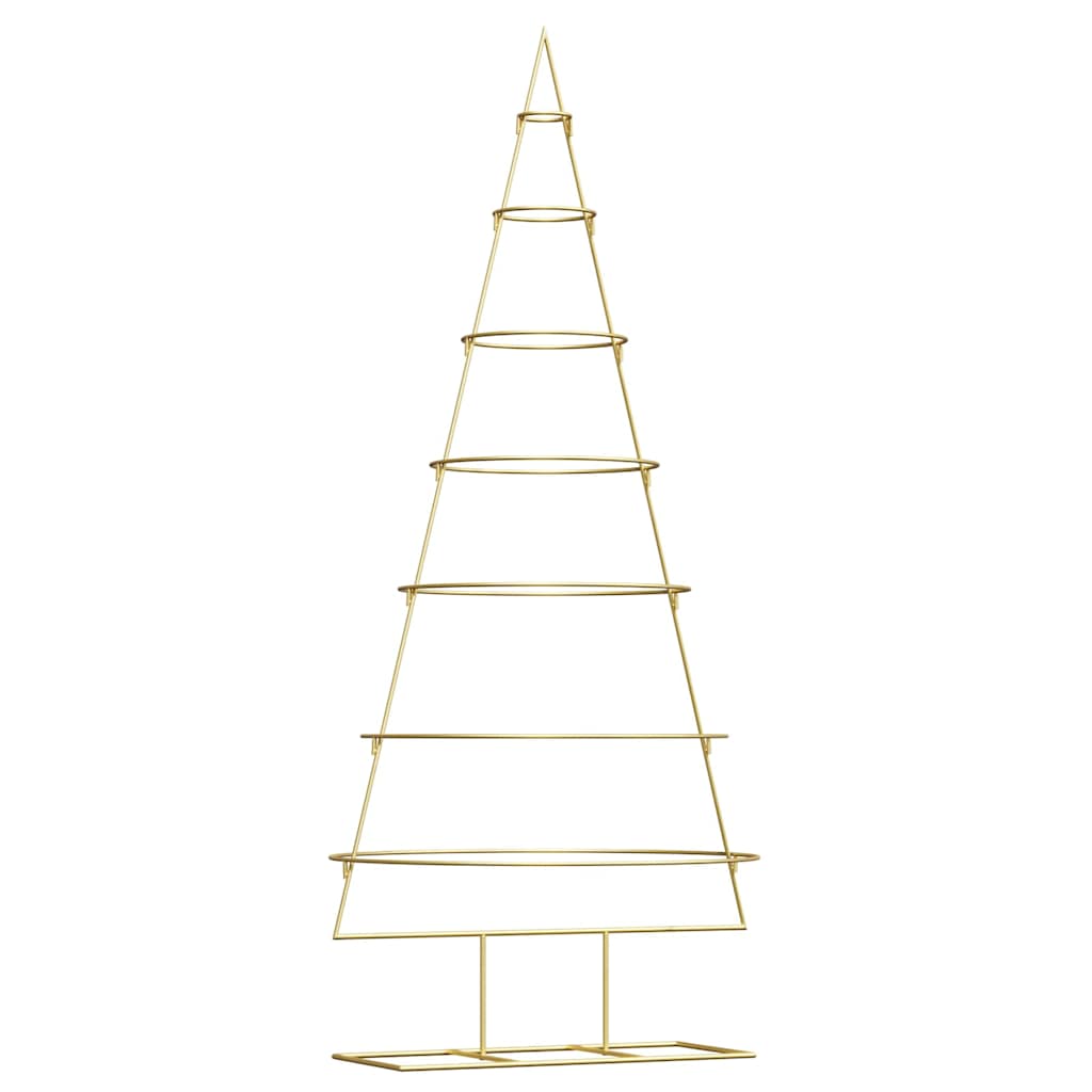 Árbol de Navidad de metal con soporte Dorado 180 cm