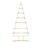 Árbol de Navidad de metal con soporte Dorado 180 cm